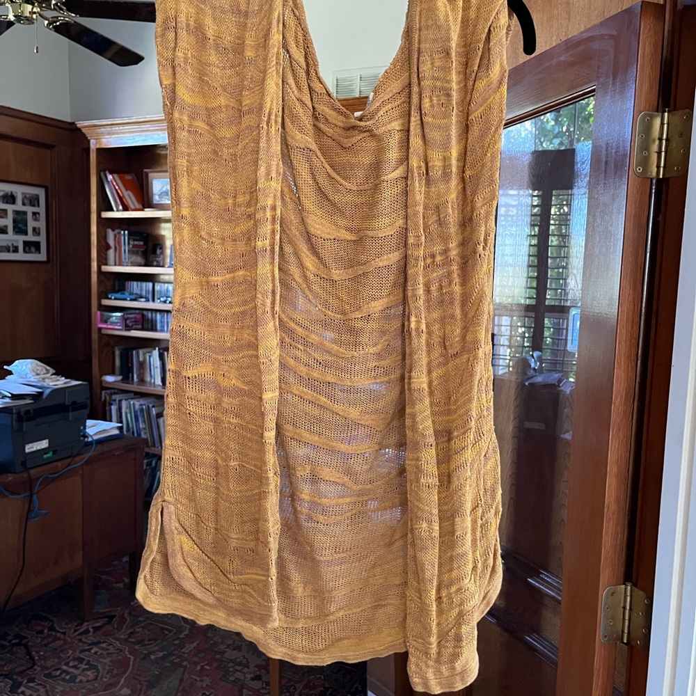 Anthropologie/ moth brand knit sweater vest with hood.